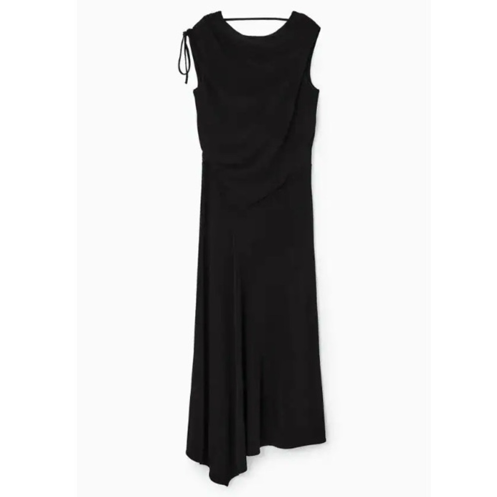 COS Asymmetrical Cowl Neck Maxi Dress New Size Large